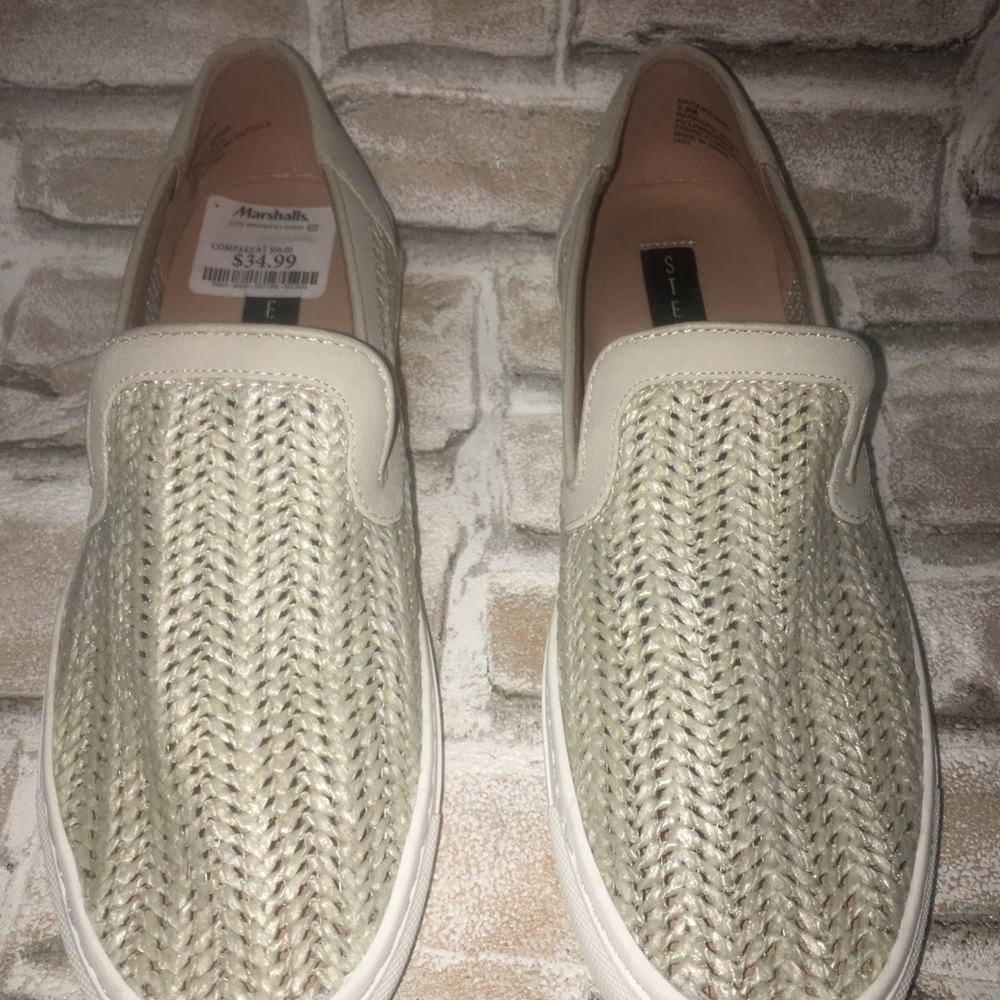 NWT Steve Madden Katia Raffia Woven Sneaker Shoes, Sz 7.5